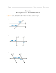 Geometry Proving Lines are Parallel Worksheet ⋆Algebra For #1