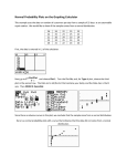 Normal Probability Plots on the Graphing Calculator