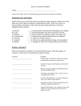 Intro to Evolution Worksheet