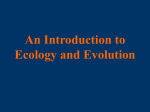 An Introduction to Ecology and Evolution