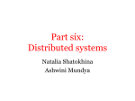 Part six: Distributed systems