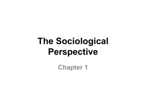 The Sociological Perspective