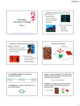 Chemistry: The Study of Change