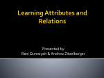 Learning Attributes and Relations