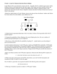 Practice - Long Free Response Question Honors Biology Cystic