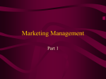 Marketing Mngmt I