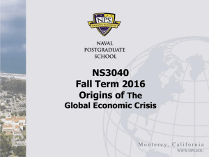 Origins and Initial Years of The Global Economic Crisis