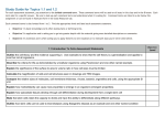 Study Guide for Topics 1.1 and 1.2