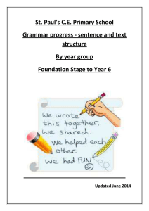 2014 Grammar progress appendix 1