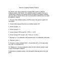 Rules for Assigning Oxidation Numbers