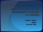 Employment, Security, and Development: Challenges for Colombia