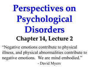 psychological disorders