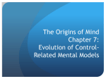 Evolution of Control-Related Mental Models