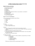 AP Bio Evolution Study Guide (Ch 22-25)