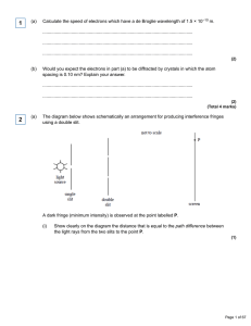 (a) Calculate the speed of electrons which have a de Broglie