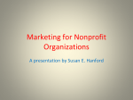 Marketing for Nonprofit Organizations