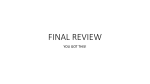 FINAL REVIEW