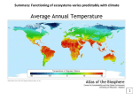 II. Changes in climate