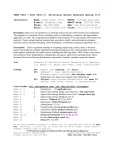 CENG 5634 / CSCI 5931-01 Artificial Neural Networks Spring 2010