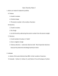 Basic Chemistry Notes II