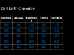 Chemistry Jeopardy