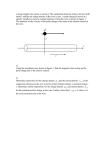 A long straight wire carries a current I