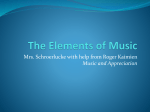 The Elements of Music