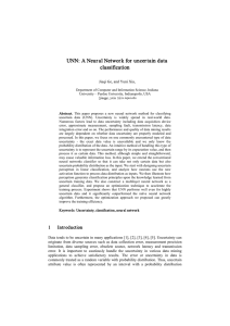 Classify Uncertain Data with Neural Network