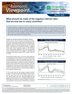 What should we make of the negative interest rates that