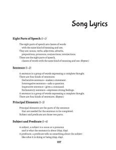 Song Lyrics - Classical Academic Press