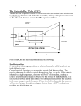 The Cathode Ray Tube (CRT)