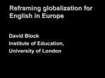 Reframing globalization for English in Europe