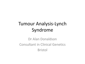 Tumour Analysis-Lynch Syndrome