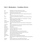 chemistry vocab unit 2 answers