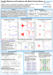 Transfer Matrices and Excitations with Matrix Product States