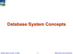 Database System Concepts