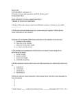 BIOS 1300 SI WORKSHEET 2 (Chapter 2) SI Leader: Merrin Jeffries