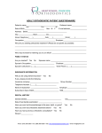 adult orthodontic patient questionnaire - Hentscher