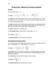 Measures of location and spread