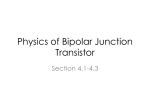 Physics of a BJT