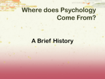 What Is Psychology?