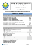 ISAAC 2010 Handout Core Set for Augmentative and Alternative