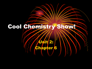 Chemical Reactions - Northside Middle School