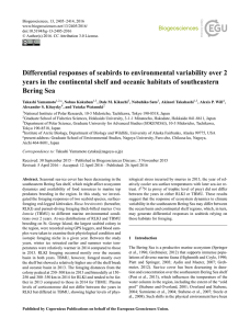 Differential responses of seabirds to