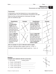 1 Reteaching