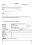 Geometry Fall 2012 Lesson 040 _Proving a quadrilateral is a