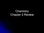 Chemistry Chapter 2 Review