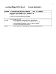 Triangles Common Core/Quality Core Standard (s)