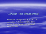 Geriatric Pain Management - S-COPE