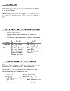 Aide-mémoire file in doc form